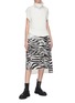 Figure View - Click To Enlarge - SACAI - Zebra print slit hem midi skirt