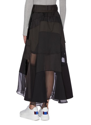 Back View - Click To Enlarge - SACAI - Panelled maxi skirt