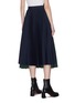 Back View - Click To Enlarge - SACAI - Paneled pleated wrap around skirt