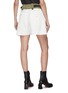 Back View - Click To Enlarge - SACAI - Contrast belt loop pleated denim shorts