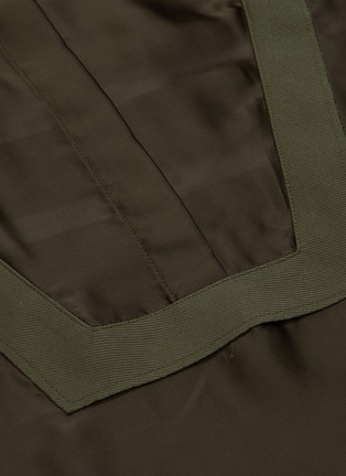 - SACAI - Velvet panel cape sleeve top
