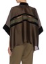Back View - Click To Enlarge - SACAI - Velvet panel cape sleeve top