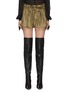 Main View - Click To Enlarge - SAINT LAURENT - Paper Bag Waist Puffy Shorts