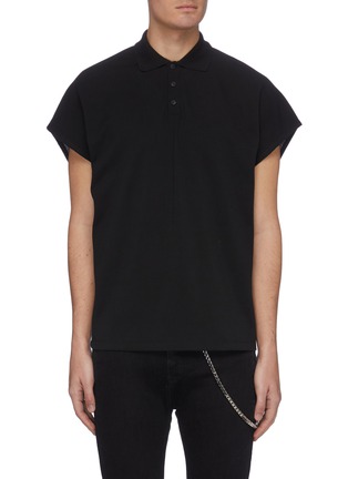 Main View - Click To Enlarge - SAINT LAURENT - Glitter underlayer polo