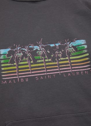  - SAINT LAURENT - 'Malibu' palm tree print hoodie