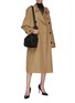 Figure View - Click To Enlarge - SAINT LAURENT - Belted double breast trench coat