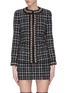 Main View - Click To Enlarge - ALICE & OLIVIA - 'Carmen' pearl embellished check plaid blazer