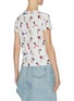 Back View - Click To Enlarge - ALICE & OLIVIA - 'Rylyn' graphic print cotton T-shirt