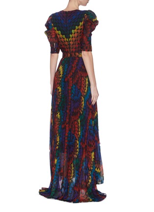 Back View - Click To Enlarge - ALICE & OLIVIA - 'Haven' pleated dress