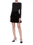 Figure View - Click To Enlarge - ALICE & OLIVIA - 'Jalen' tiered mini dress