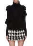 Main View - Click To Enlarge - ALICE & OLIVIA - 'Libbie' turtleneck asymmetric ruffle pullover