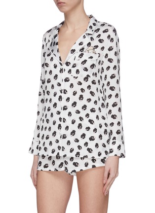 Figure View - Click To Enlarge - ALICE & OLIVIA - x Morgan Lane 'Kier' Stace Face pajama top