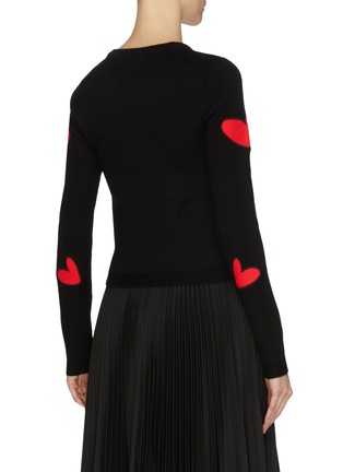 Back View - Click To Enlarge - ALICE & OLIVIA - 'Ruthy' heart patch cardigan