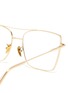 Detail View - Click To Enlarge - SUPER - Metal frame brow bar squared optical glasses