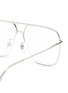 Detail View - Click To Enlarge - SUPER - Metal frame brow bar squared optical glasses