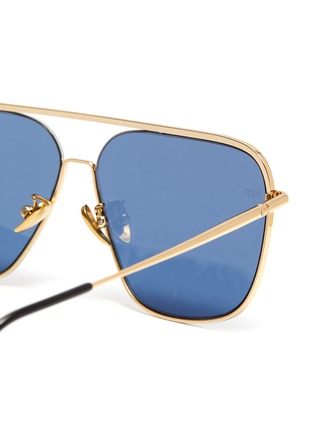 Detail View - Click To Enlarge - SUPER - Metal frame brow bar square sunglasses