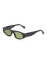 Main View - Click To Enlarge - SUPER - Acetate oval frame sunglasses
