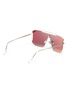 Figure View - Click To Enlarge - SUPER - Metal frame brow bar cutout oversized square sunglasses