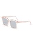 Main View - Click To Enlarge - SUPER - Clear acetate frame square sunglasses