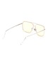 Figure View - Click To Enlarge - SUPER - Metal frame brow bar squared sunglasses