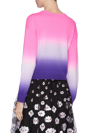 Back View - Click To Enlarge - ALICE & OLIVIA - 'Lenna' Stace face tie dye wool blend sweatshirt