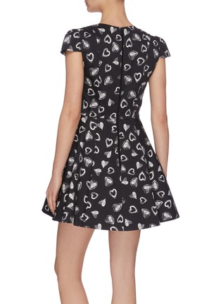 Back View - Click To Enlarge - ALICE & OLIVIA - x FriendsWithYou 'Stasia' heart print dress