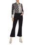 Figure View - Click To Enlarge - ALICE & OLIVIA - x FriendsWithYou 'Willa' heart print contrast panel shirt
