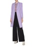 Figure View - Click To Enlarge - ALICE & OLIVIA - 'Irwin' notch lapel belted long coat