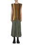 Main View - Click To Enlarge - TOGA ARCHIVES - Contrast seam cutout back sleeveless knit top