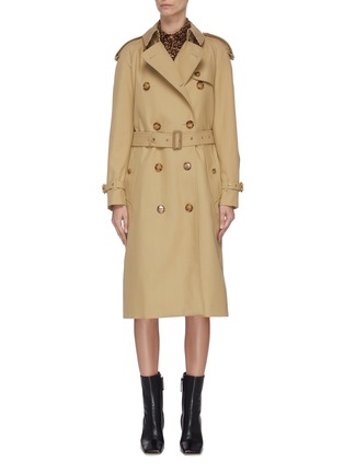 Main View - Click To Enlarge - BURBERRY - Double breast trench coat
