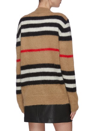 Back View - Click To Enlarge - BURBERRY - 'Archive' stripe knit cardian