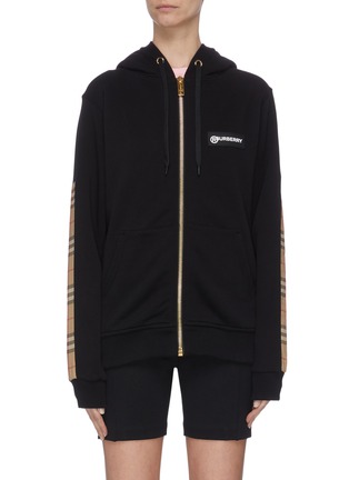 burberry zip up hoodie womens