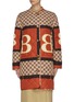 Main View - Click To Enlarge - BURBERRY - Monogram Print Diamond Quilted Coat