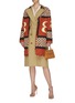 Figure View - Click To Enlarge - BURBERRY - Monogram Print Diamond Quilted Coat