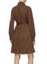 Back View - Click To Enlarge - BURBERRY - Monogram print belted dress