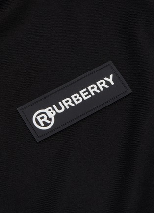 - BURBERRY - Logo patch check panel T-shirt