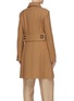 Back View - Click To Enlarge - BURBERRY - Leather patch wool coat