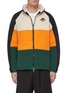Main View - Click To Enlarge - BURBERRY - Colourblock fleece track jacket