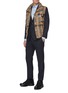 Figure View - Click To Enlarge - BURBERRY - Sleeveless check logo print puffer vest