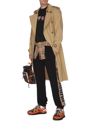 Figure View - Click To Enlarge - BURBERRY - 'Kensington' double breasted trench coat