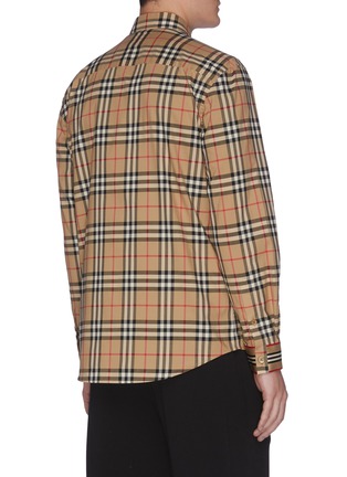 Back View - Click To Enlarge - BURBERRY - Check plaid Shirt