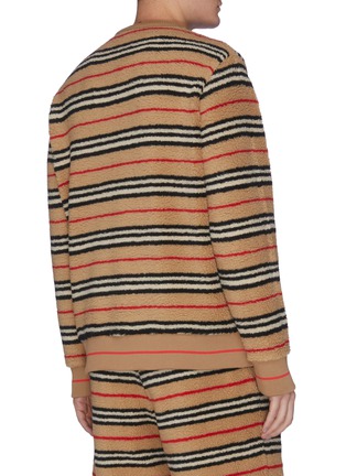 Back View - Click To Enlarge - BURBERRY - Fleece Stripe Sweater