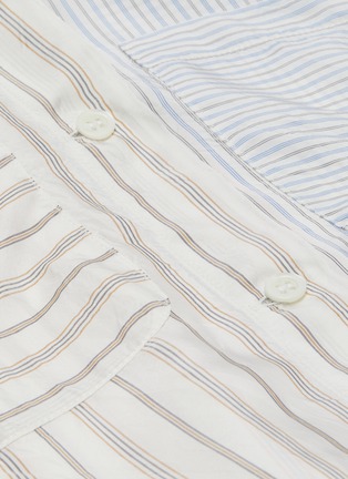 - BARENA - 'Euclide' Collaged Pinstripe Shirt