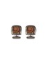 Main View - Click To Enlarge - TATEOSSIAN - Ammonite fossil silver square cufflinks