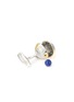 Detail View - Click To Enlarge - TATEOSSIAN - 'Globe Oceanic' sodalite bead silver cufflinks