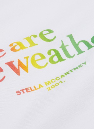  - STELLA MCCARTNEY - 'We Are The Weather' slogan print T-shirt