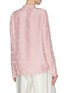 Back View - Click To Enlarge - STELLA MCCARTNEY - Half-button placket horse jacquard silk blouse