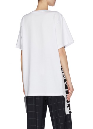 Back View - Click To Enlarge - STELLA MCCARTNEY - Logo side band T-shirt