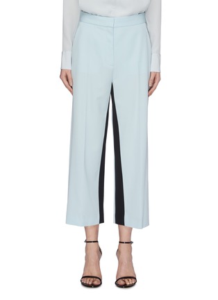 Main View - Click To Enlarge - STELLA MCCARTNEY - Contrast Inseam Crop Suiting Pants