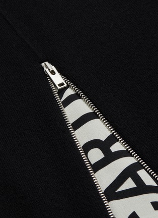  - STELLA MCCARTNEY - Logo print strap zip knit sweater